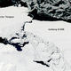 B09B collides with the Mertz Glacier Tongue, causing it to break off and form a new iceberg.
NASA/Goddard/Jeff Schmaltz
